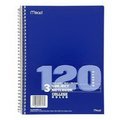 Acco/Mead 120Ct 3Sub Notebook 05748